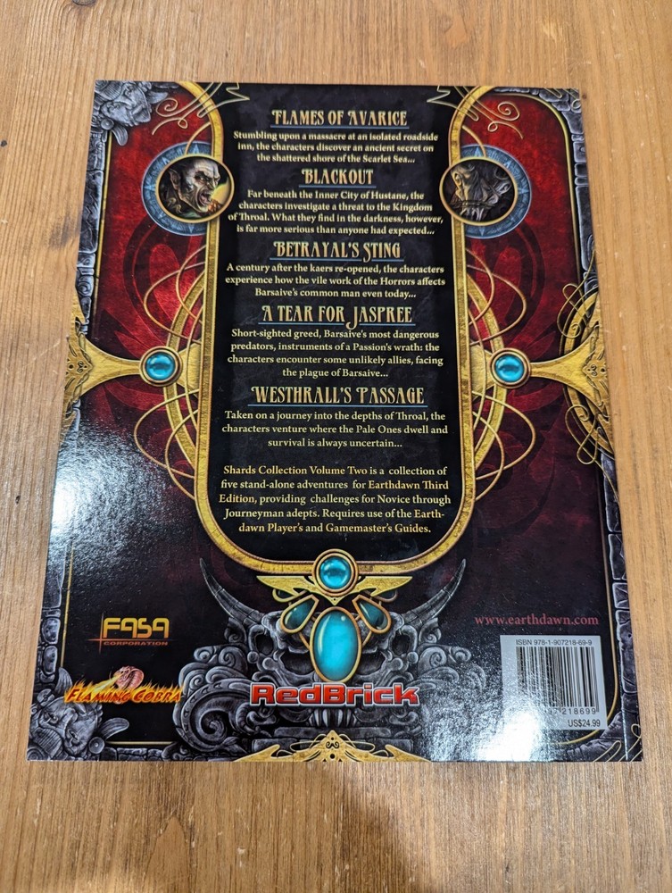 Earthdawn 3rd Edition Shards Collection Volume Two