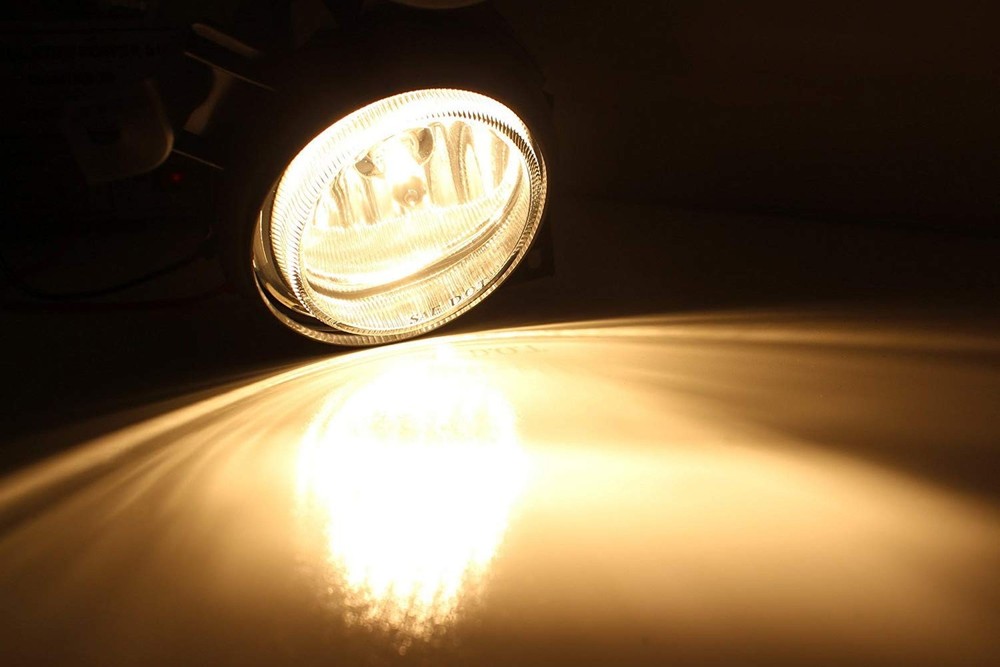 iJDMTOY Complete Set Fog Lights Foglamp Kit with Halogen Bulbs, Wiring On/Off...