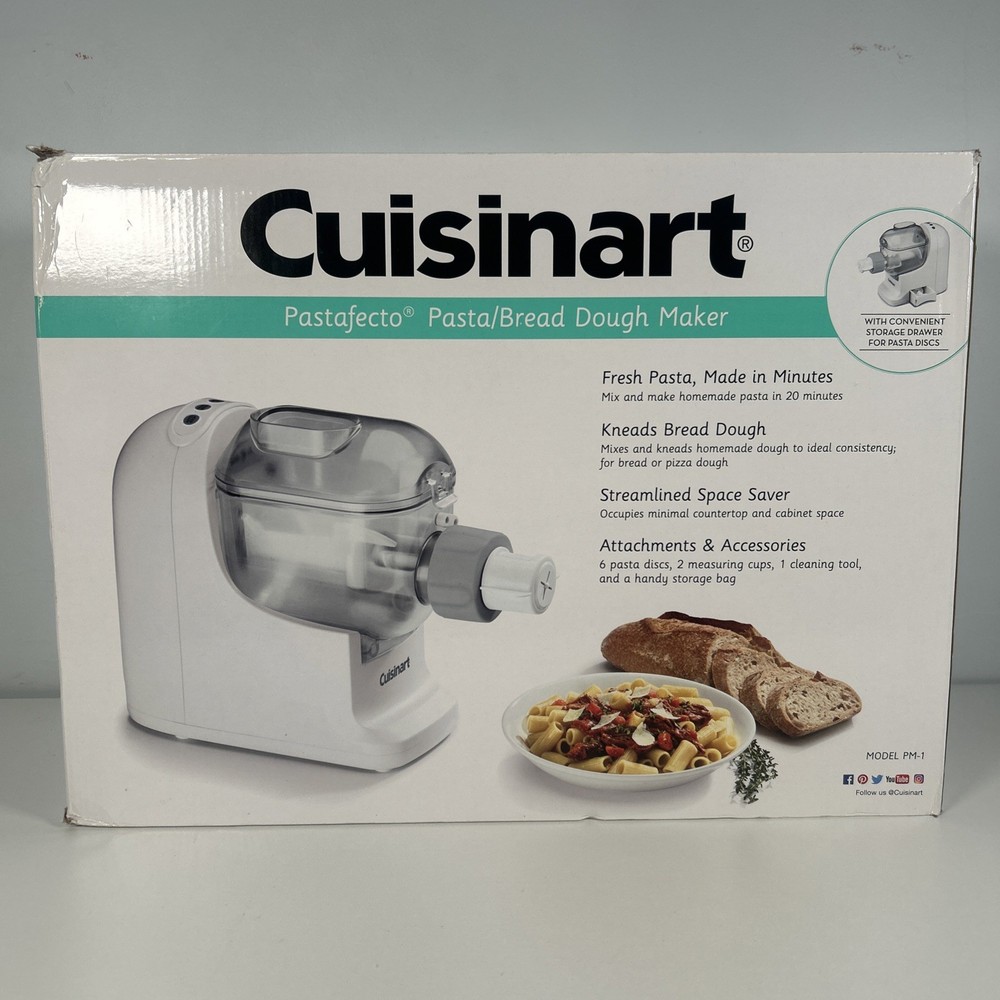 Cuisinart Bread, Pasta  Dough Maker Machine, White, PM-1