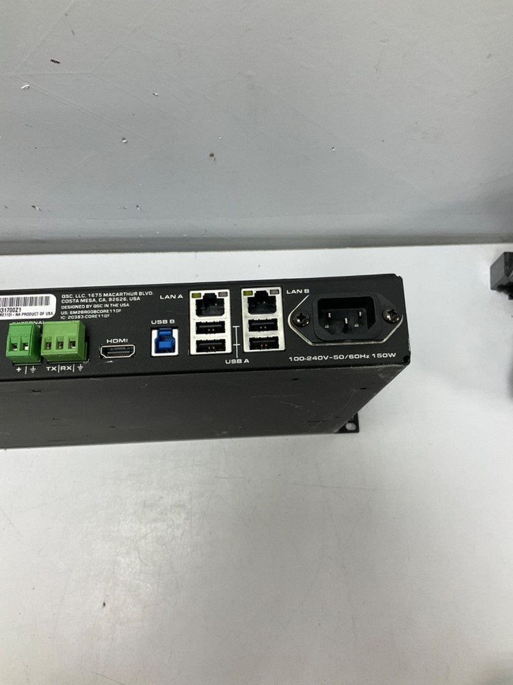 QSC Q-SYS CORE 110F USB/FLEX CHANNELS