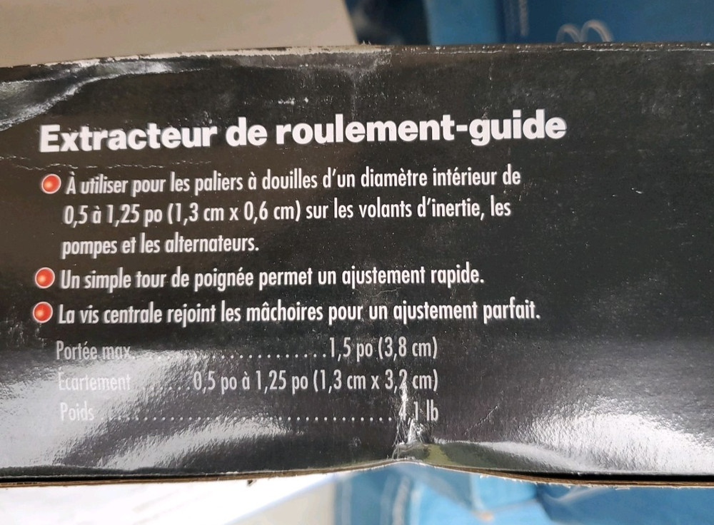 1-1/2" Pilot Bearing Puller Car Quest 31538