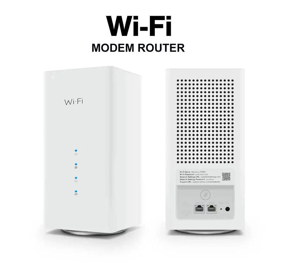 cable modem and wifi router wth internet Service