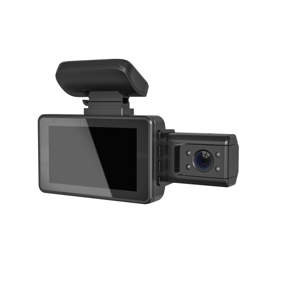 Car Dash Cam Night Vision Video Recorder Loop Recording Front And Inside Camera