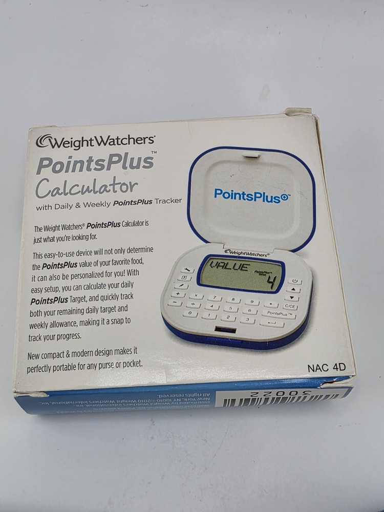 Weight Watchers Points Plus Calculator Daily And Weekly Tracker Tested & Works