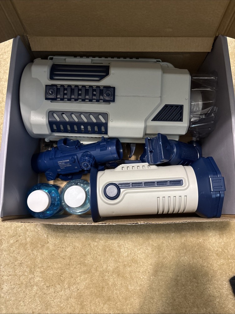 Open Box Versditas Automatic Bubble Gun Rocket Launcher With All Accessories