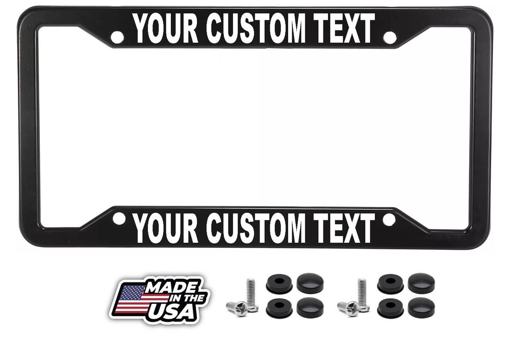 Personalize your own METAL License Plate Frame