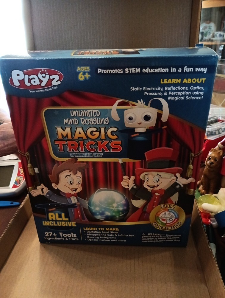 Playz Unlimited Mind Boggling Magic Tricks Science Kit - 27+ Tools