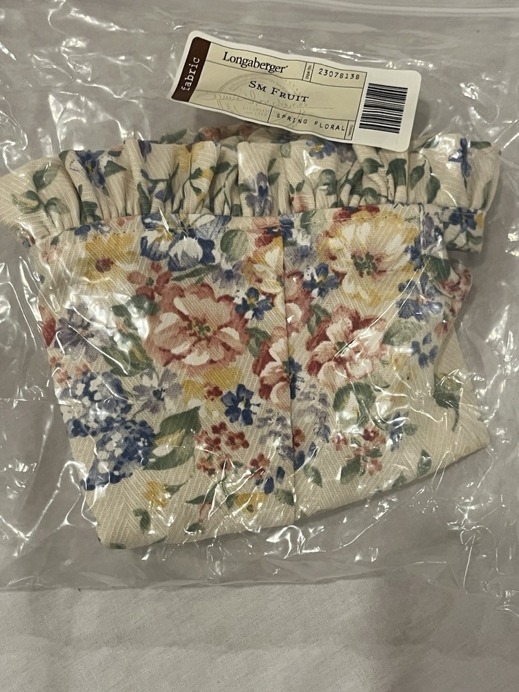 Longaberger Mixed Lot Of 45 Fabric Liners Spring Easter Hostess Fruit Canning