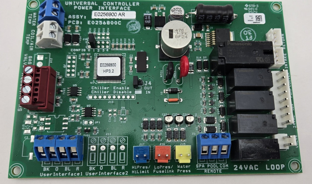 Jandy Universal Power Interface Control Board E0256900AR E0256800C E0256900