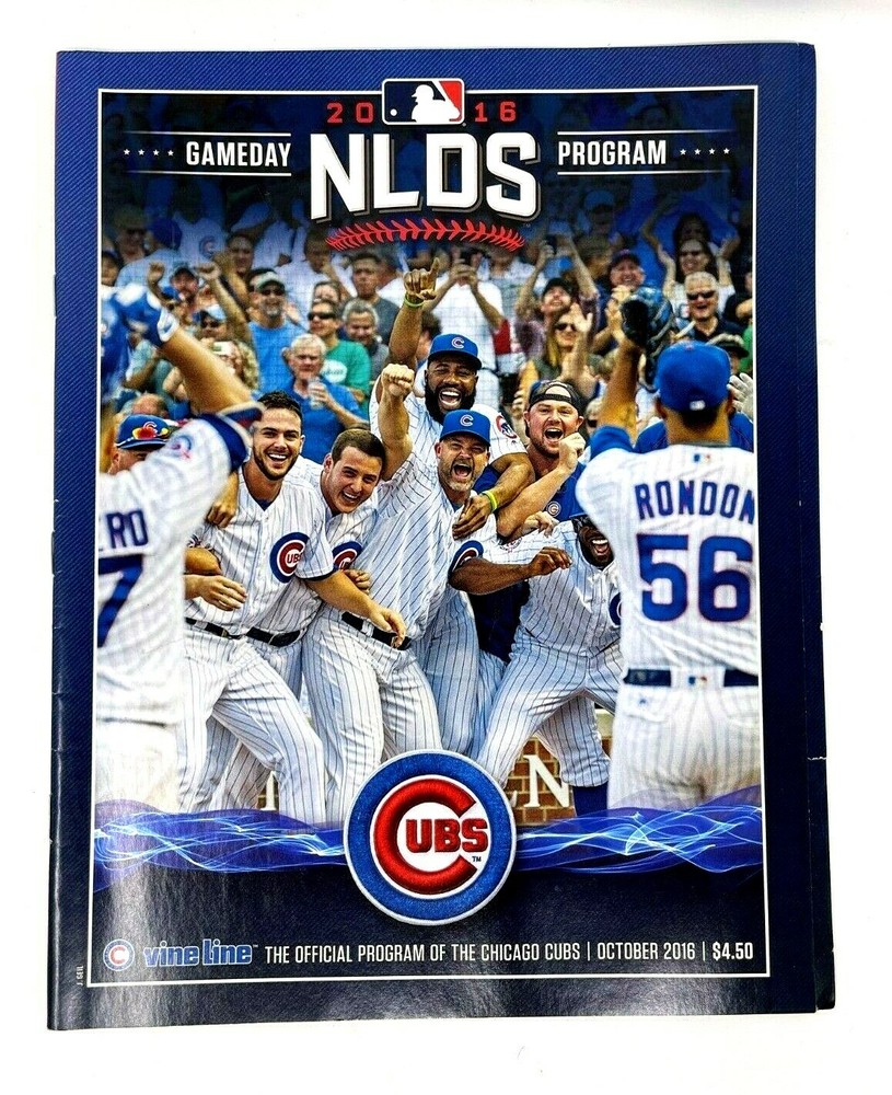 October 2016 Official Program and Scorecard Cubs vs. Giants