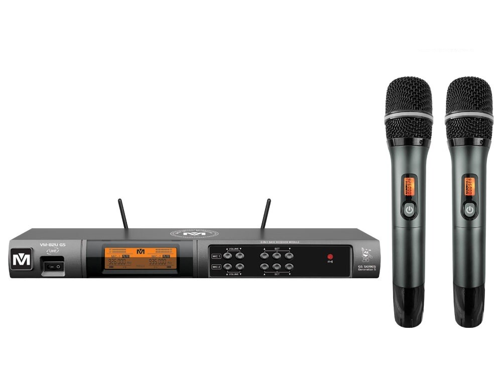 Better Music Builder VM-82U G5 Dual Channel UHF Wireless Microphone System
