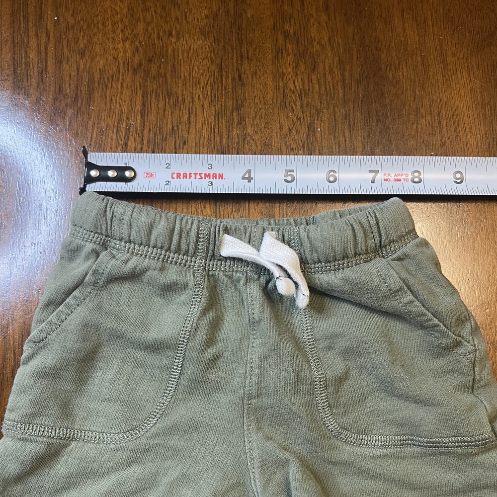Carter's Baby Shorts 18M Olive Green Drawstring Pockets