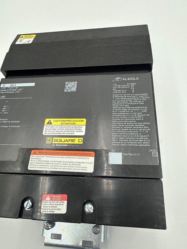 Square D SL400 I-Line Plug On Lugs Panelboard Subfeed 400A 600V