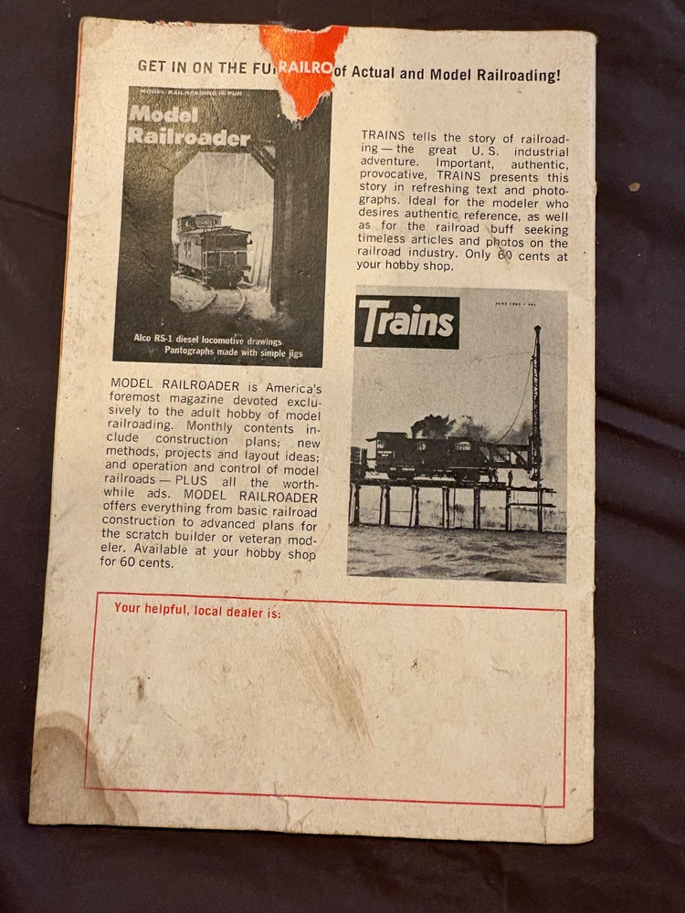 Introduction to Scale Model Railroading Booklet / Westcott - 1969