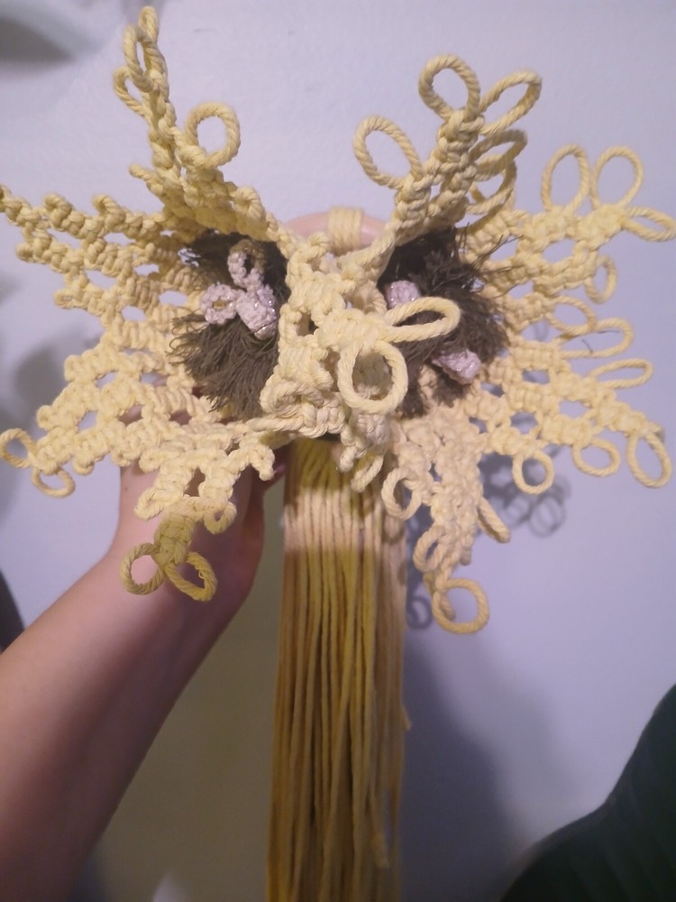 Macrame Yellow Flowers