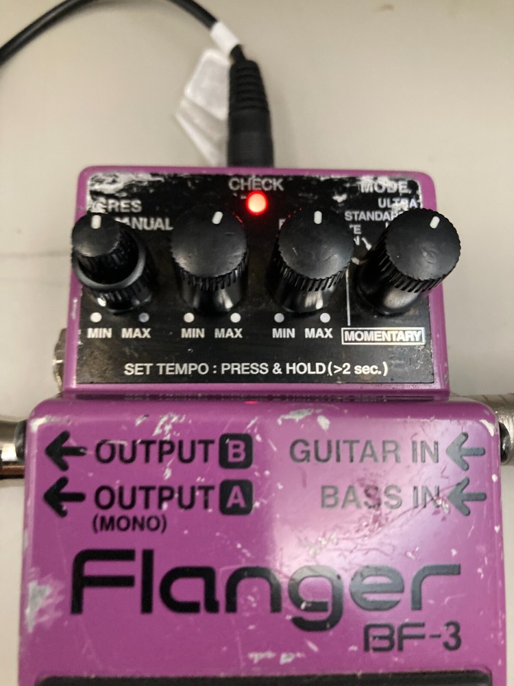 BOSS BF-3 Flanger Guitar Effect Pedal Tested Working from Japan