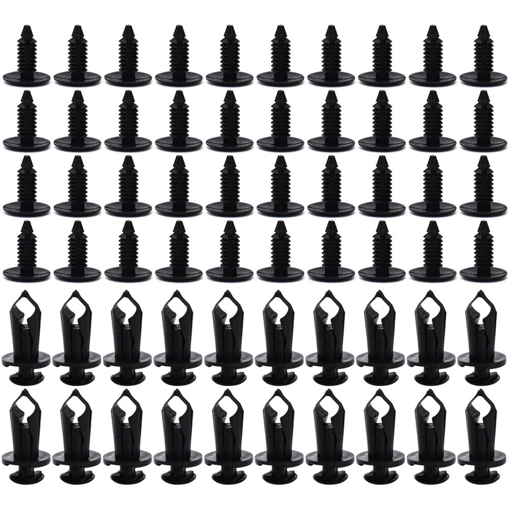 Bumper Clips Hole Plastic Rivets Retainer Fender Push Fastener 190Pcs 6Size