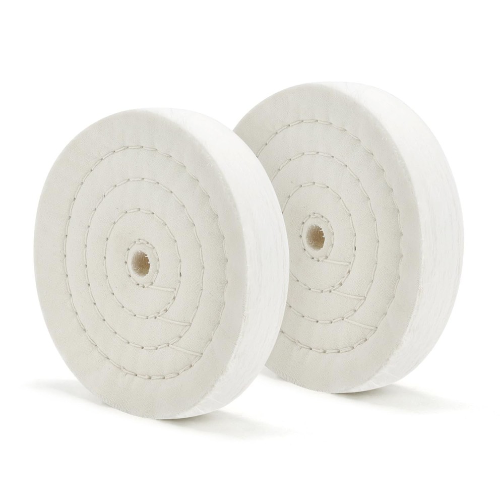 Buffing Polishing Wheel 6 Inch Thick Bench Grinder Wheel 2 Pack Durable