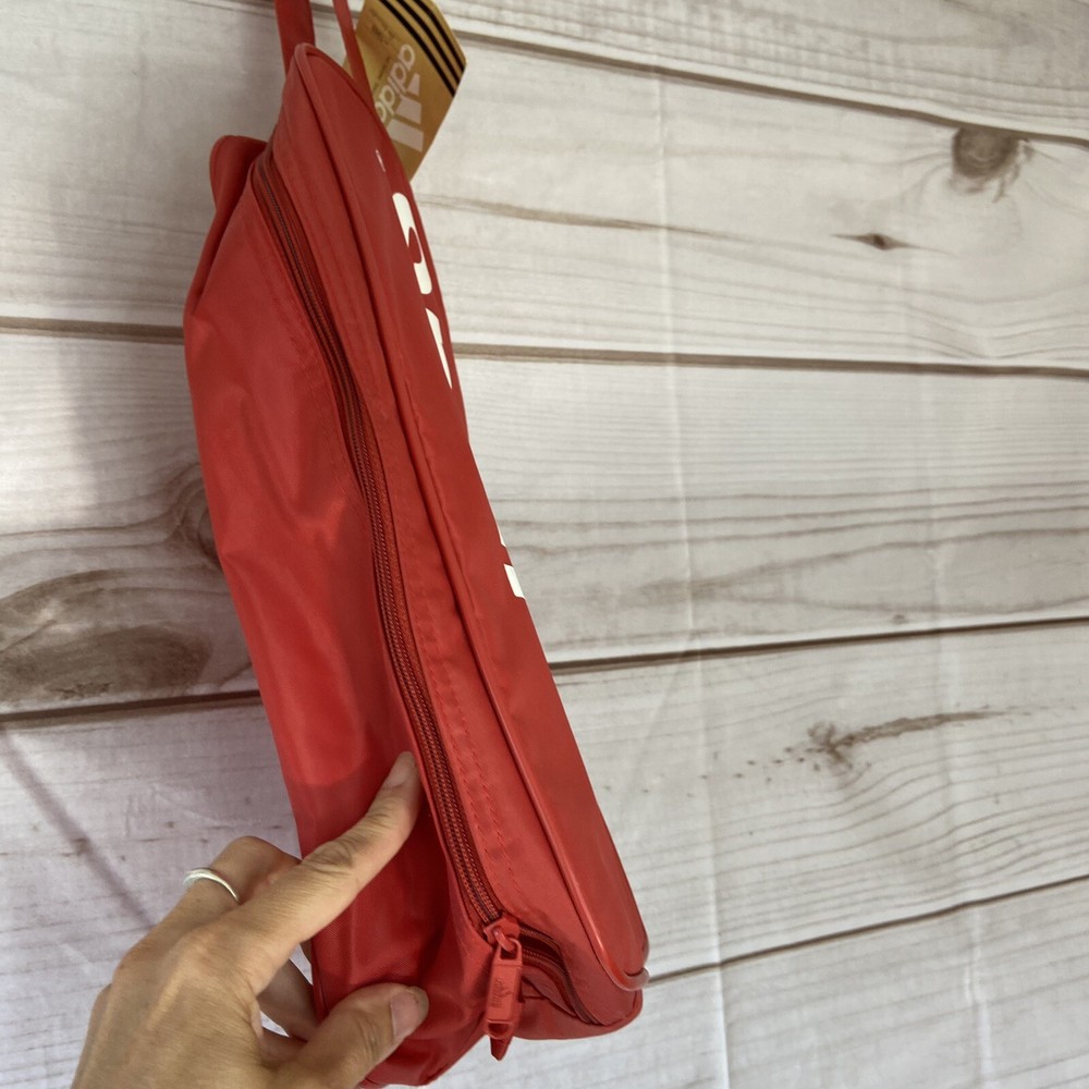 Adidas Red Zip Up Bag 14”