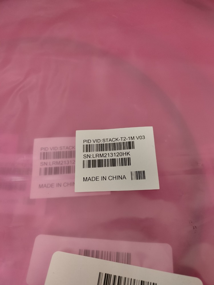 LOT OF 4 - STACK-T2-1M V03 Cisco StackWise Type-2 Stacking Cable 800-40806-03