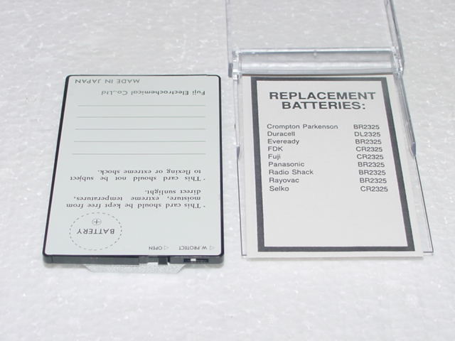 Blank 2MB  Memory Card for Anritsu Type BS32CI ,Fresh BATTERY ,Formatted