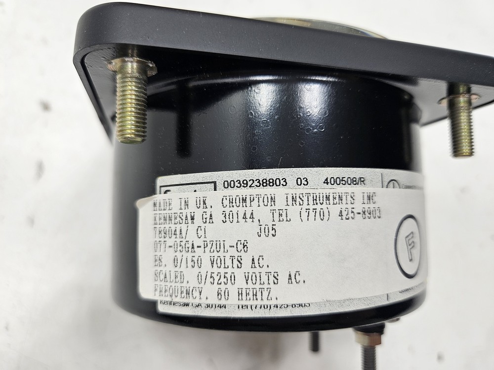 CROMPTON 077-05GA-PZUL-C6 SWITCHBOARD AC VOLT METER
