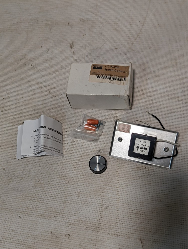 Dayton 5C203 speed control