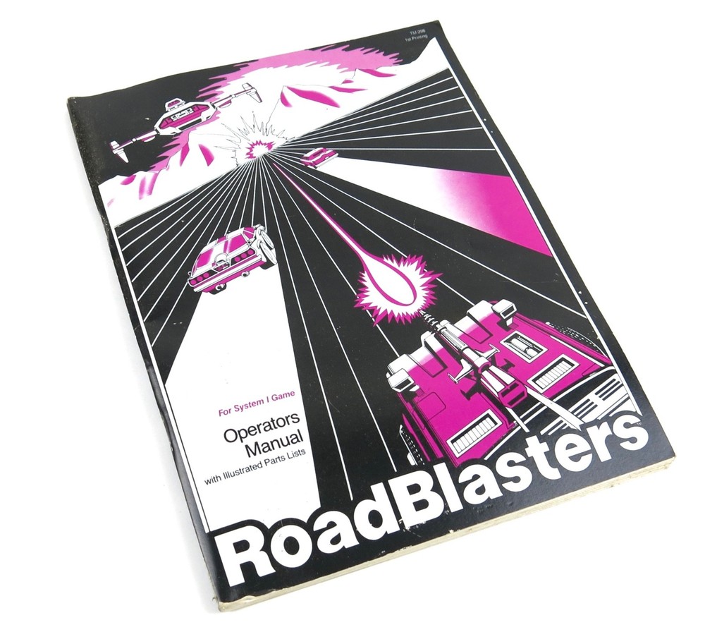 Atari RoadBlasters Arcade Game Operations Manual 1987