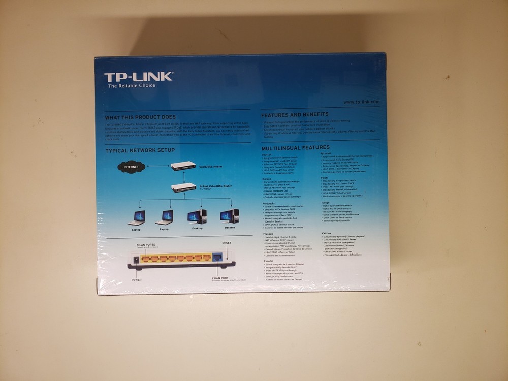 TP-LINK 8 PORT CABLE/DSL ROUTER