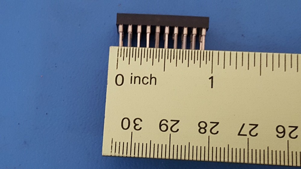 IC SOCKET, 20 PIN DIP SOCKET, WIRE WRAP, Screw Machine, Tin, Gold, 4 Pcs