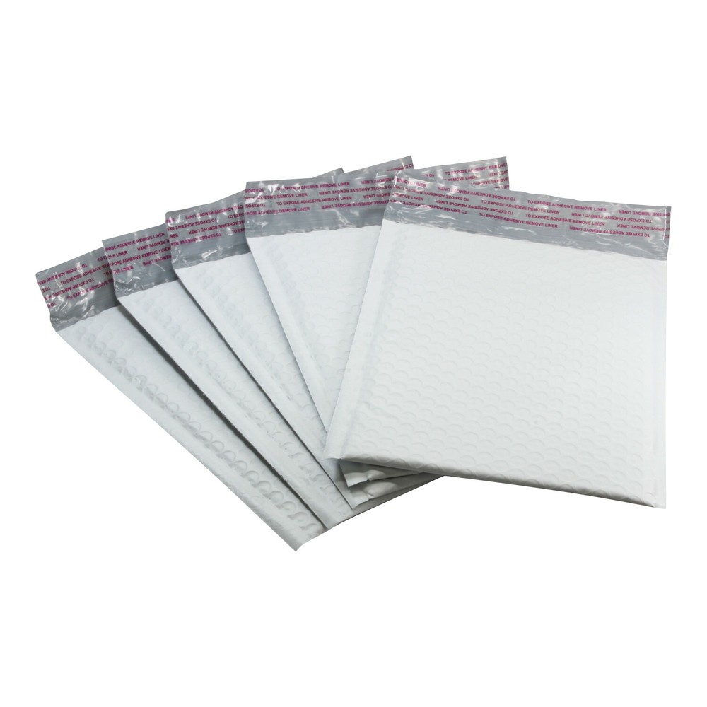 Rok® 10 Pack 6" X 9" Shipping Gray White Envelope Poly Padded Bubble Mailers #0