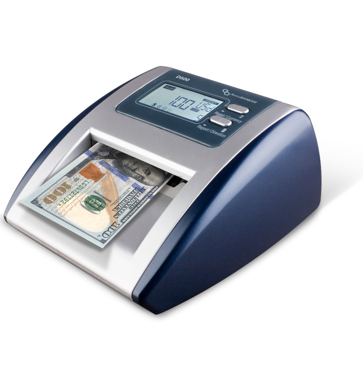 AccuBANKER D500 5-Point Counterfeit Bill Detector & Value Machine, UL Listed