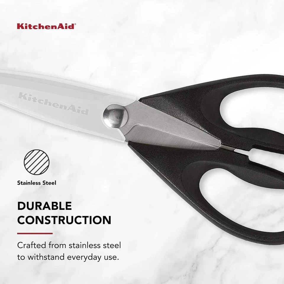 KitchenAid All Purpose Kitchen Shears with Protective Sheath Durable Stainless S