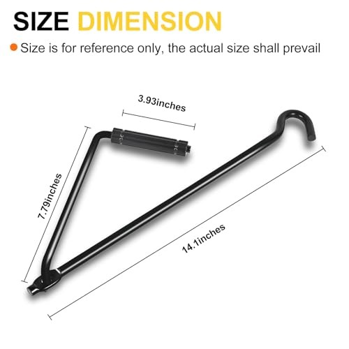 Scissor Jack Handle, 14.1 Inches Professional Jack Handle Replacement Tool,