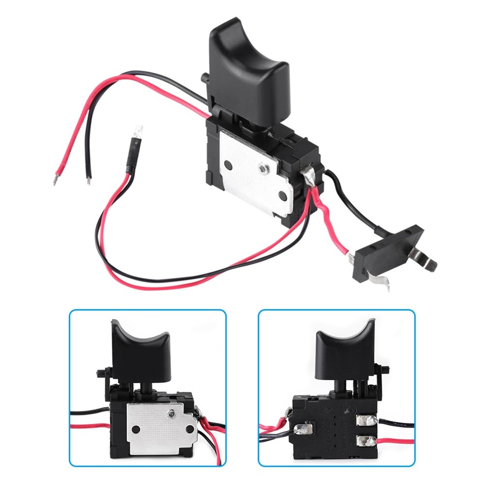 Electric Drill Switch, Cordless Drill Trigger Switch, 7.2V-24V Lithium Batter...