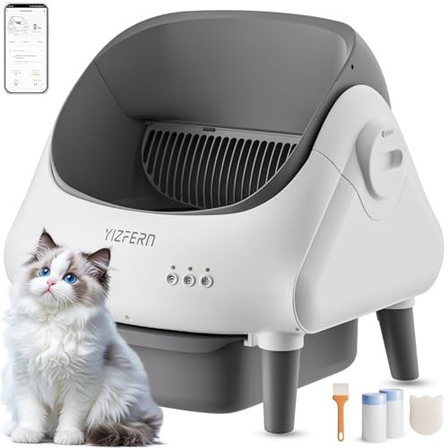 YIZFERN SELF CLEANING LITTER BOX FOR MULTIPLE CATS AUTOMATIC - Scratch & Dent