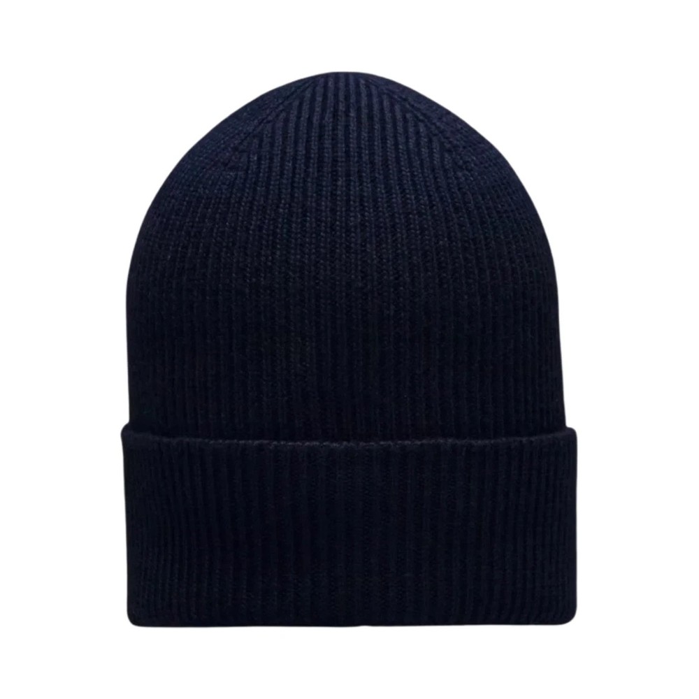 Moncler Wool Beanie Navy Blue hat