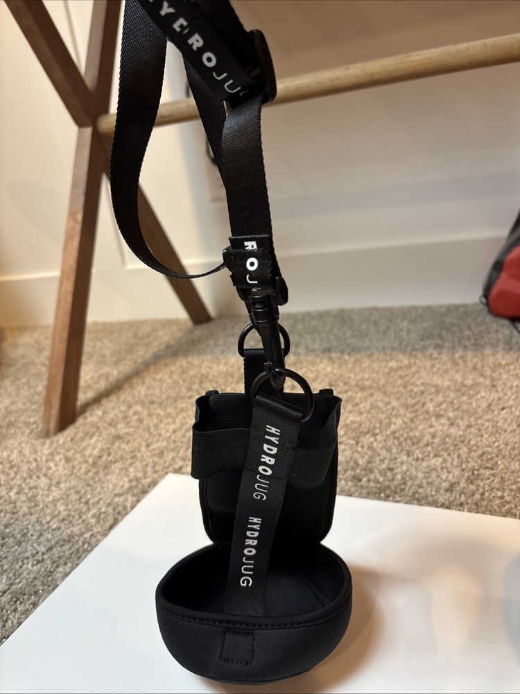 Hydrojug Black/White Sleeve Carrier Adjustable Strap