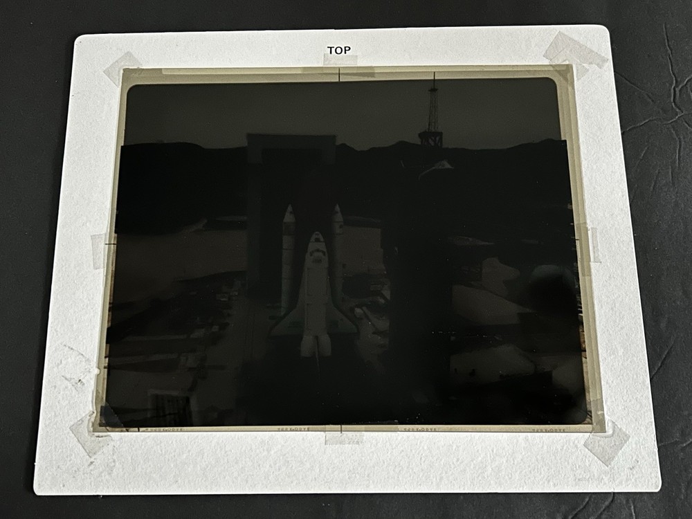 1985 NASA KSC Space Shuttle Enterprise Vandenberg CA Presentation Transparency