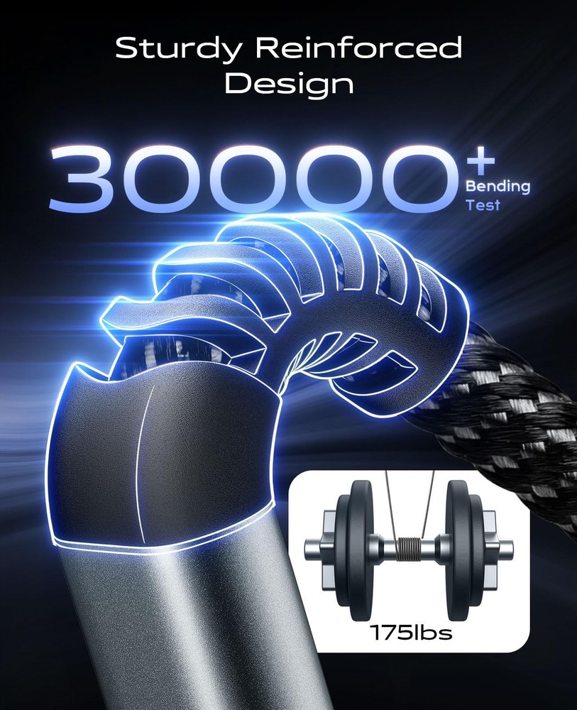 USB C Cable 3A Fast Charging [2 Pack 6FT], A to C Cable, 6FT, Black