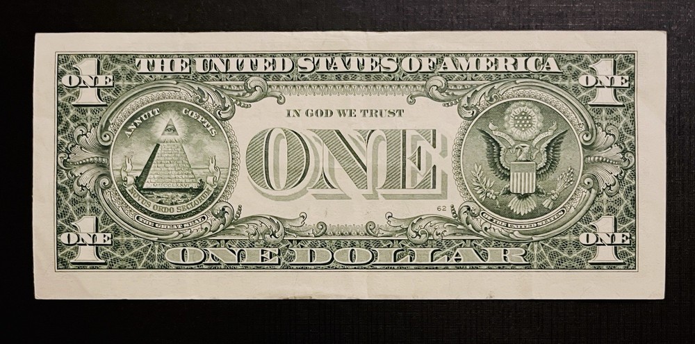 2017A $1 Bill Star Note. Duplicate & Alignment Error