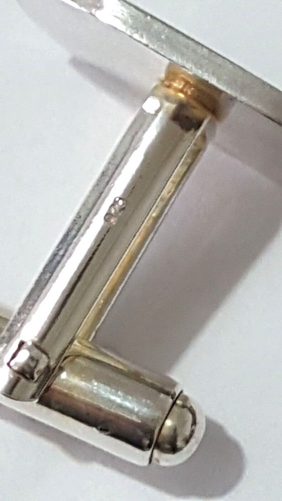 Fabulous Sparkling Solid Nustar Cufflinks 925 Solid Silver 12.80grams #20649