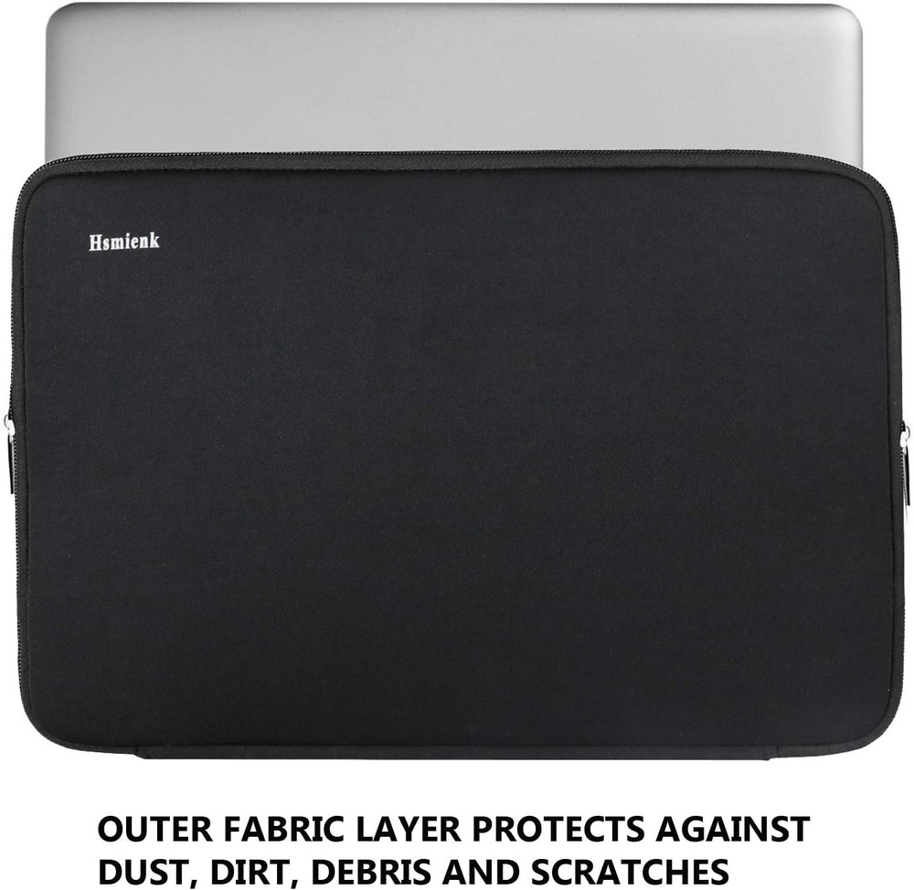 Notebook Sleeve 15.6in Shockproof Flip Case Black
