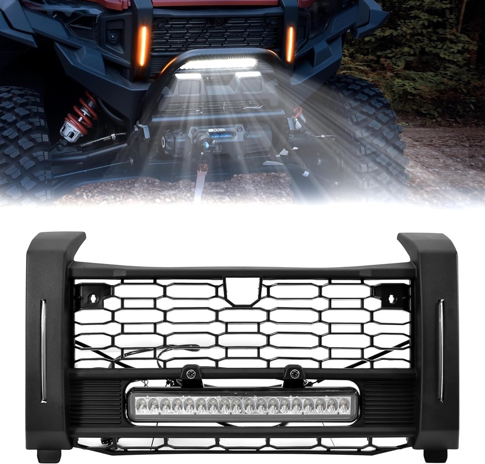 Front Mesh Grill with Light for Polaris XPEDITION XP/ADV