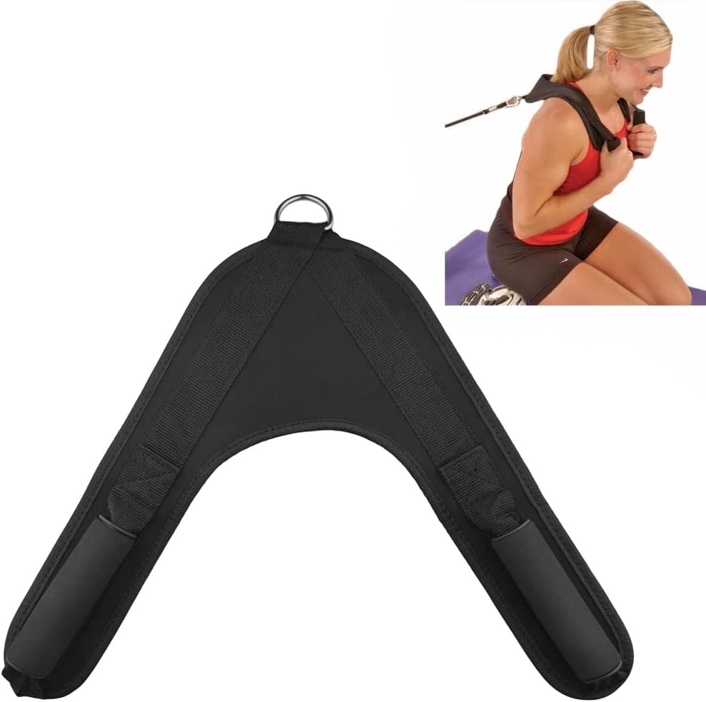 Ab Crunch Harness Cable Attachment Exercise Machine Gym Black