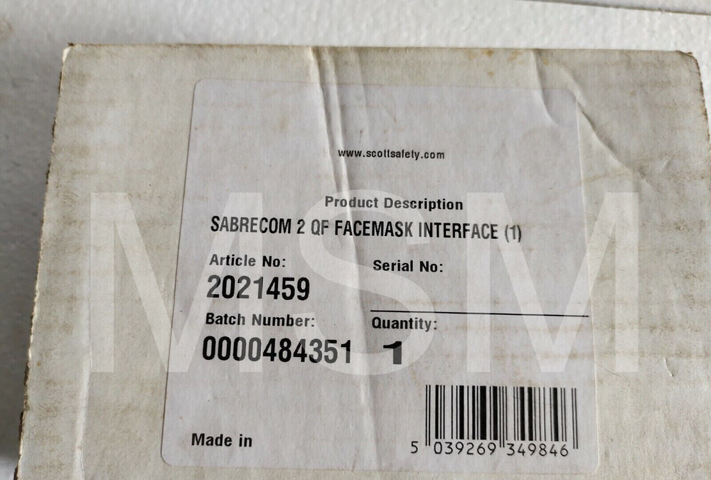 SABRECOM2 Communication Unit (FACEMASK INTERFACE) For Scott SCBA