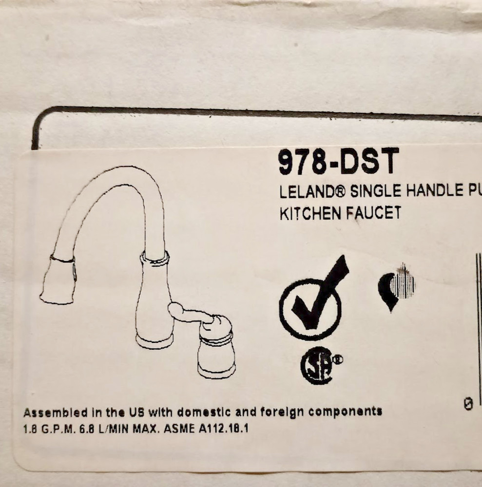 Delta 978-DST Leland Pull-Down Kitchen Faucet Chrome