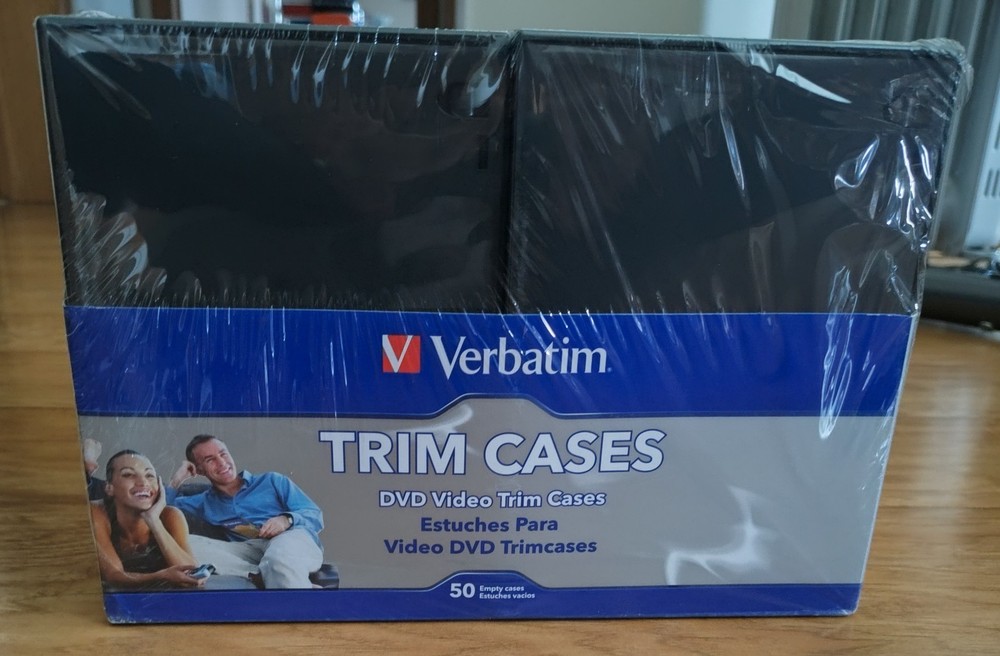 50 x CD DVD Trim Cases - Slimline