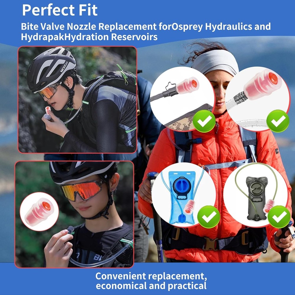 Bite Valve Replacement Mouthpiece Fit for Hydration Pack Bladder Water Backpack