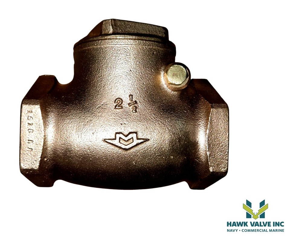 2-1/2'' BRONZE 125 T-PATTERN SWING CHECK VALVE MILWAUKEE FIG.509